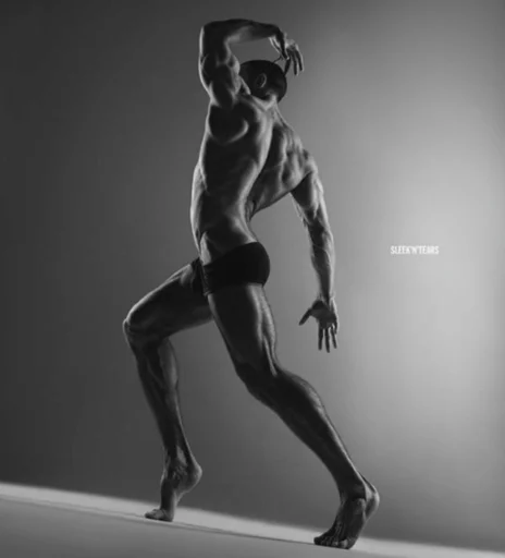 арт-модель бедро стена