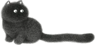 Стикер Night Cat - 4