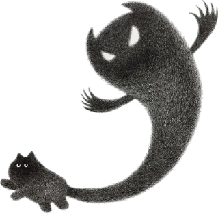 Стикер Night Cat - 5