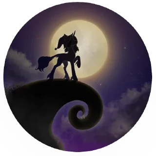 Sticker Nightmare Pony Night - 0