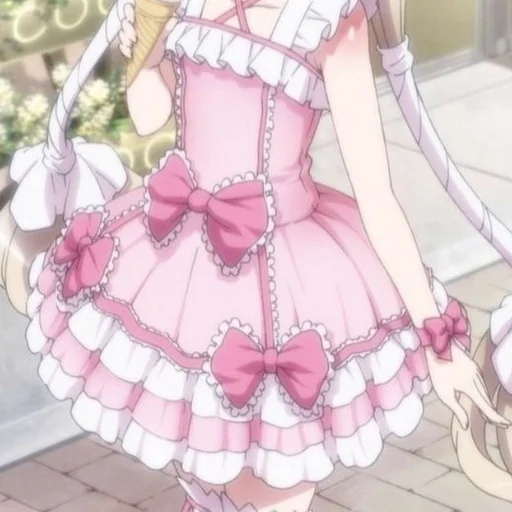 ruffle pink embellishment