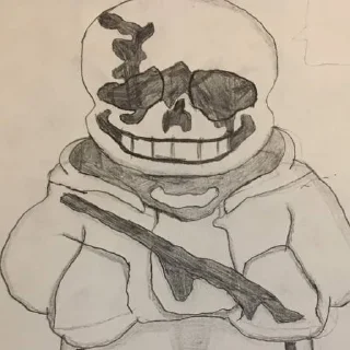 Стикер last breath sans https://t.me/undertailAUU - 7
