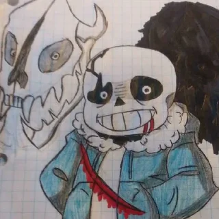 Стикер last breath sans https://t.me/undertailAUU - 5