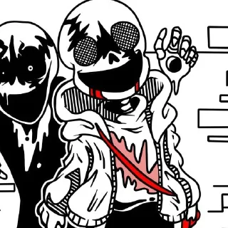 Стикер last breath sans https://t.me/undertailAUU - 10