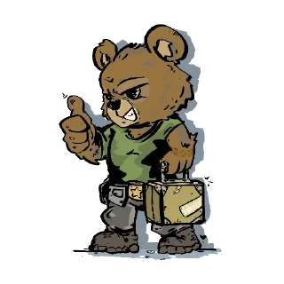 Sticker NoName057(16)_bears - 3