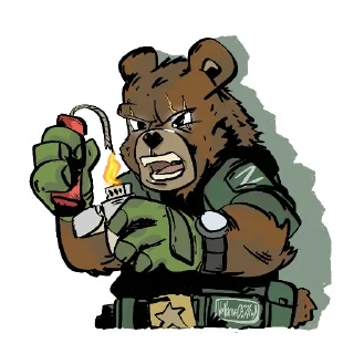Sticker NoName057(16)_bears - 2