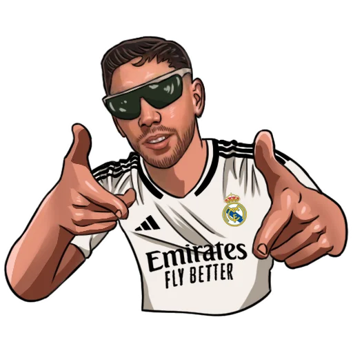 Стикер NoWordsStickersRealmadridcdf - 1