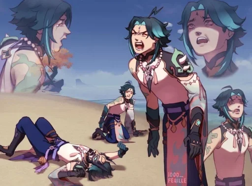 аниме человеческое лицо одежда