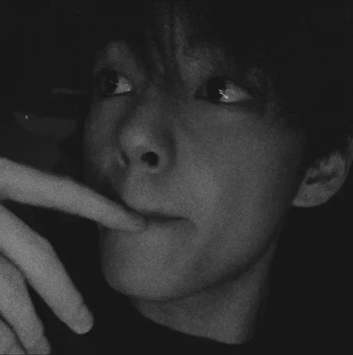 black and white person human face