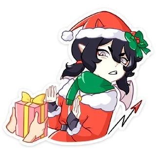 Стикер Новогодняя Ивэлтин @Nyasticks - 3