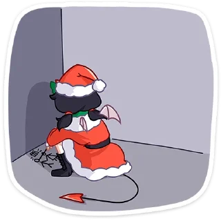 Стикер Новогодняя Ивэлтин @Nyasticks - 4