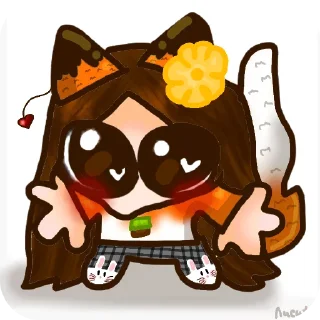 Sticker Новый стикеры Лисиtа🧡 🥰 - 8