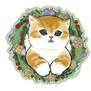 Sticker Новый Год и Котики - 4