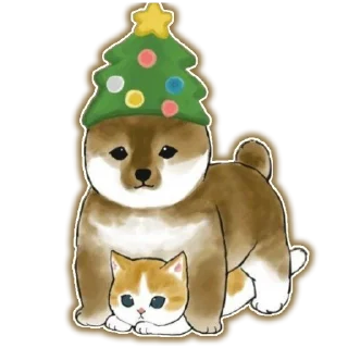 Sticker Новый Год и Котики - 8