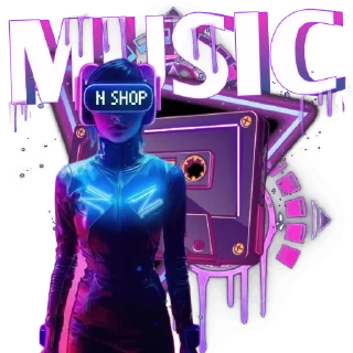 Стикер N SHOP - 3