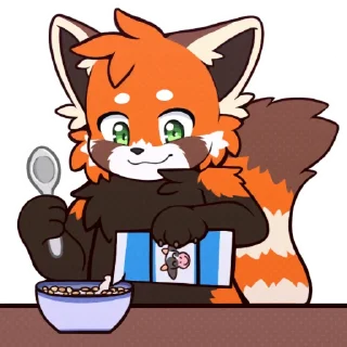 Sticker Red Panda (@JupiterRP) - By nyanpizza - 0