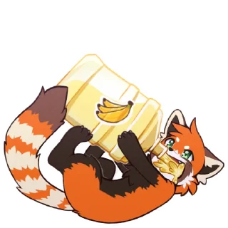 Sticker Red Panda (@JupiterRP) - By nyanpizza - 11