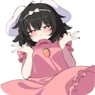 Стикер ヽ(o´3`o)ﾉ @emoji_cute - 1