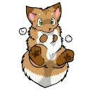 Sticker OokamiKemonoBasicChibiPack - 9