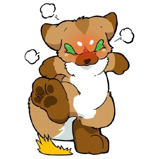 Sticker OokamiKemonoBasicChibiPack - 5