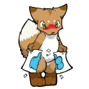 Sticker OokamiKemonoBasicChibiPack - 1