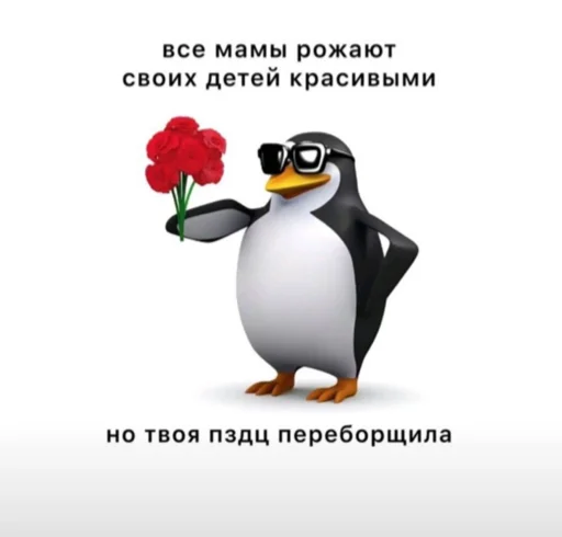 aquatic bird text penguin