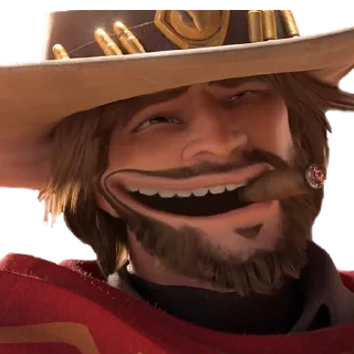 Стикер Overwatch Faces - 0