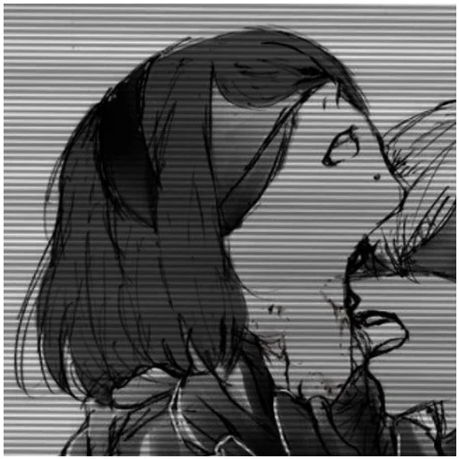 sketch drawing black and white