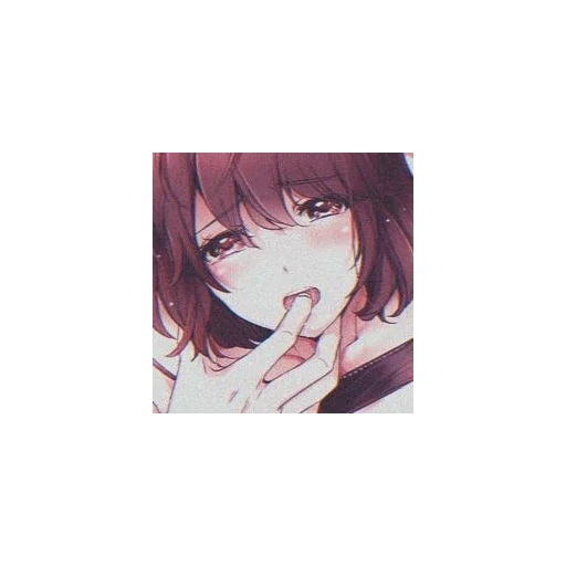 аниме девочка человеческое лицо