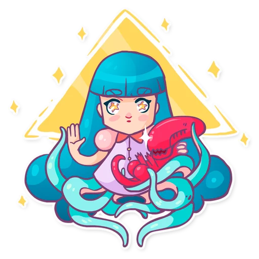 Sticker Lady Octo - 0