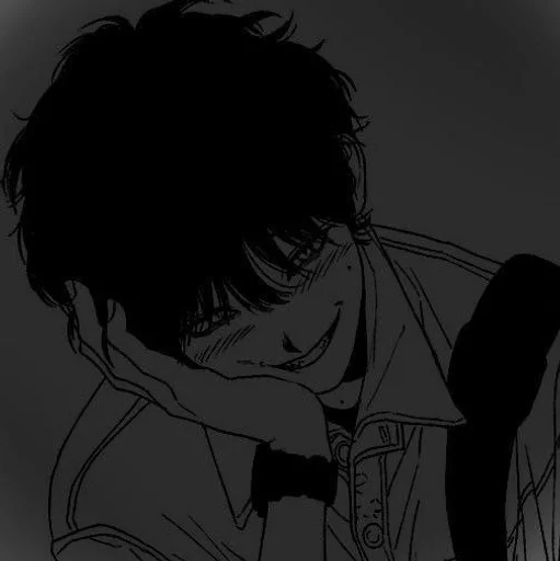 эскиз аниме иллюстрация