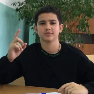 Стикер огузок лох - 7