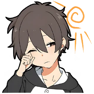 Стикер Окан и повар-кун @Nyasticks - 8