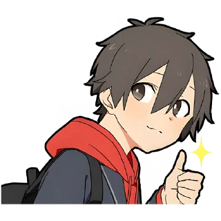 Стикер Окан и повар-кун @Nyasticks - 2