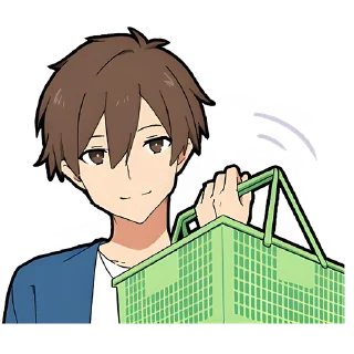 Стикер Окан и повар-кун @Nyasticks - 5