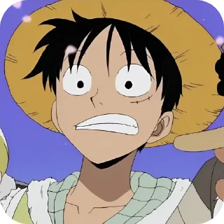 Стикер old Luffy @one_piece_stiker777 @mammylb - 1