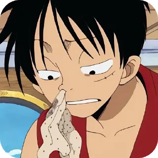 Стикер old Luffy @one_piece_stiker777 @mammylb - 3