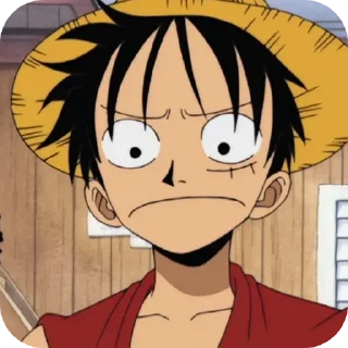 Стикер old Luffy @one_piece_stiker777 @mammylb - 7