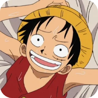 Стикер old Luffy @one_piece_stiker777 @mammylb - 2