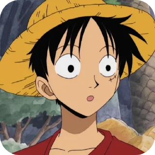 Стикер old Luffy @one_piece_stiker777 @mammylb - 4