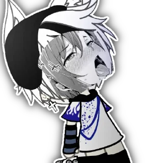 Стикер ♱◥-𝕆𝕝𝕚𝕧𝕖𝕣, 𝓞𝔀𝓞 -◤♰ - 7