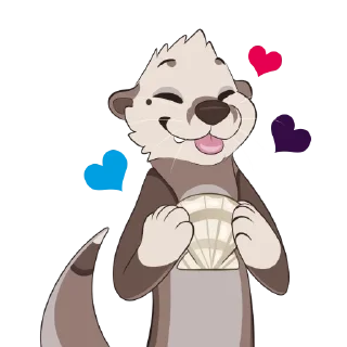 Стикер Olly the Poly Otter - 2