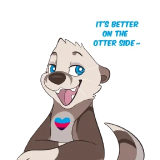 Стикер Olly the Poly Otter - 7