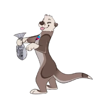 Стикер Olly the Poly Otter - 11