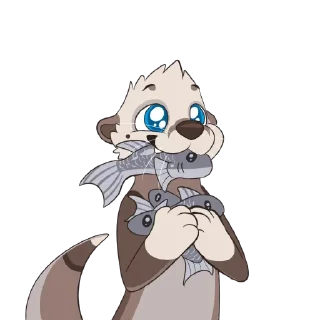 Стикер Olly the Poly Otter - 10