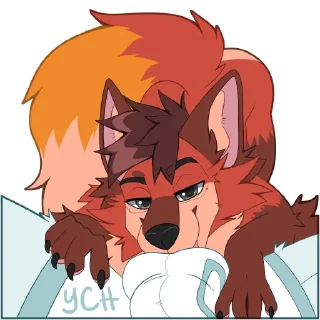 Стикер OneShotFox - by @SukariDragon - 3