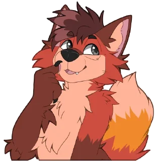 Стикер OneShotFox - by @SukariDragon - 9