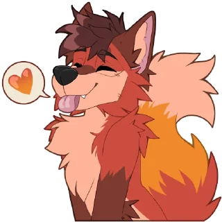 Стикер OneShotFox - by @SukariDragon - 1