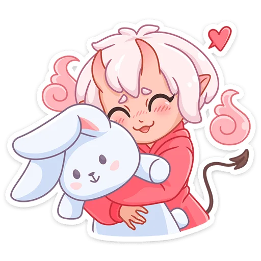 Стикер Они-Тян @nyasticks - 8