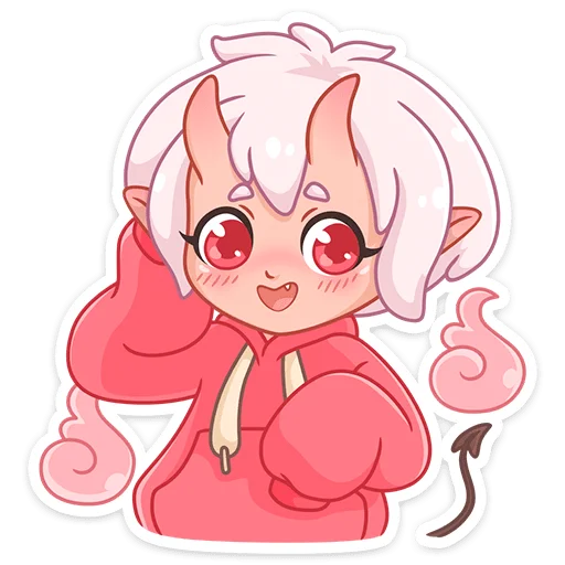 Стикер Они-Тян @nyasticks - 5